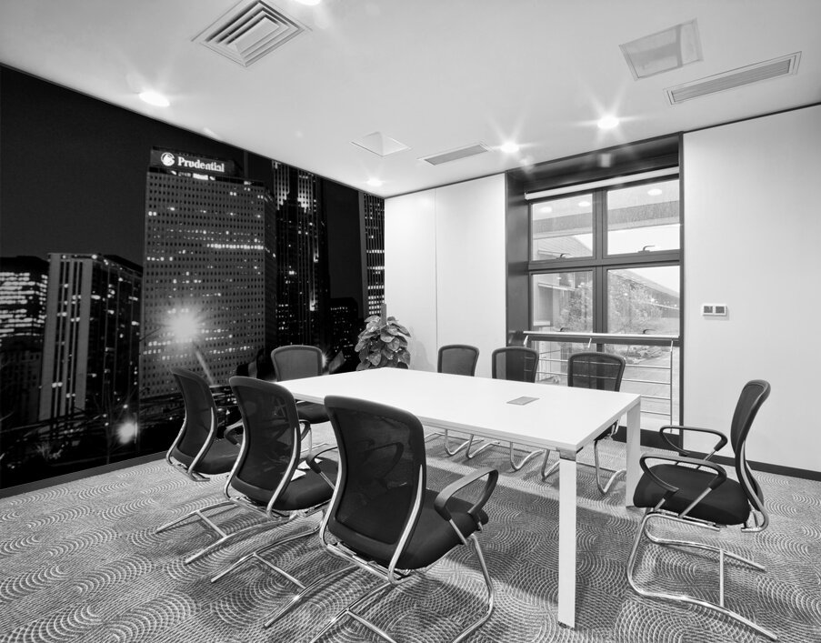 chicago skyline at night from columbus drive  pan Wall Printing