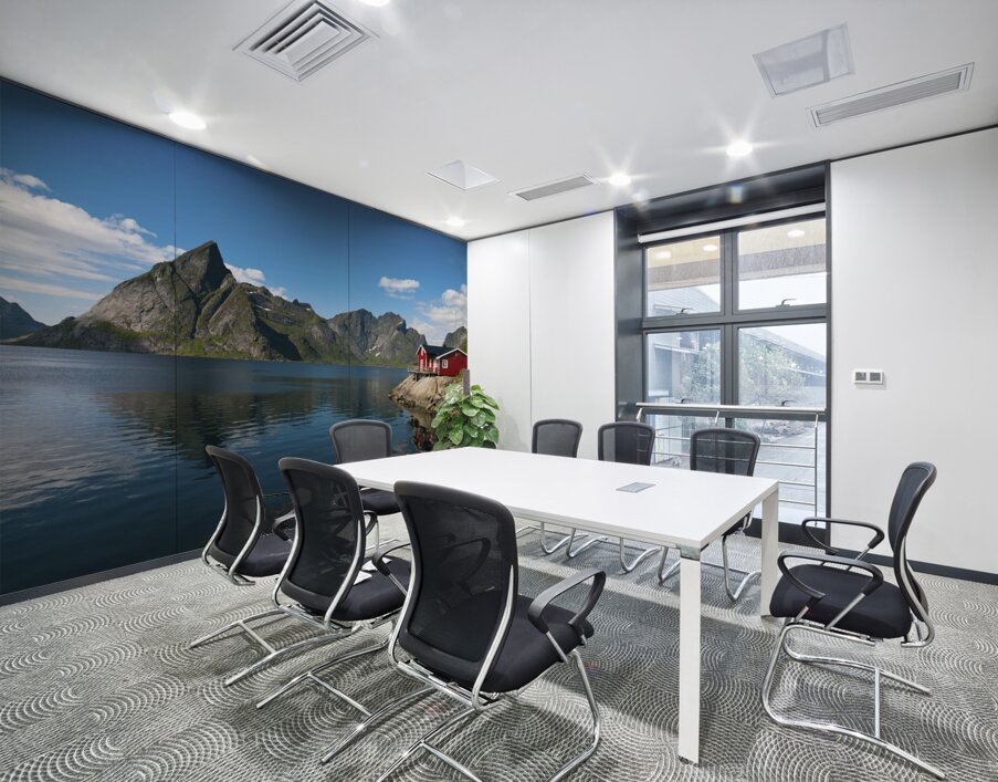 Fishing huts Wall Printing