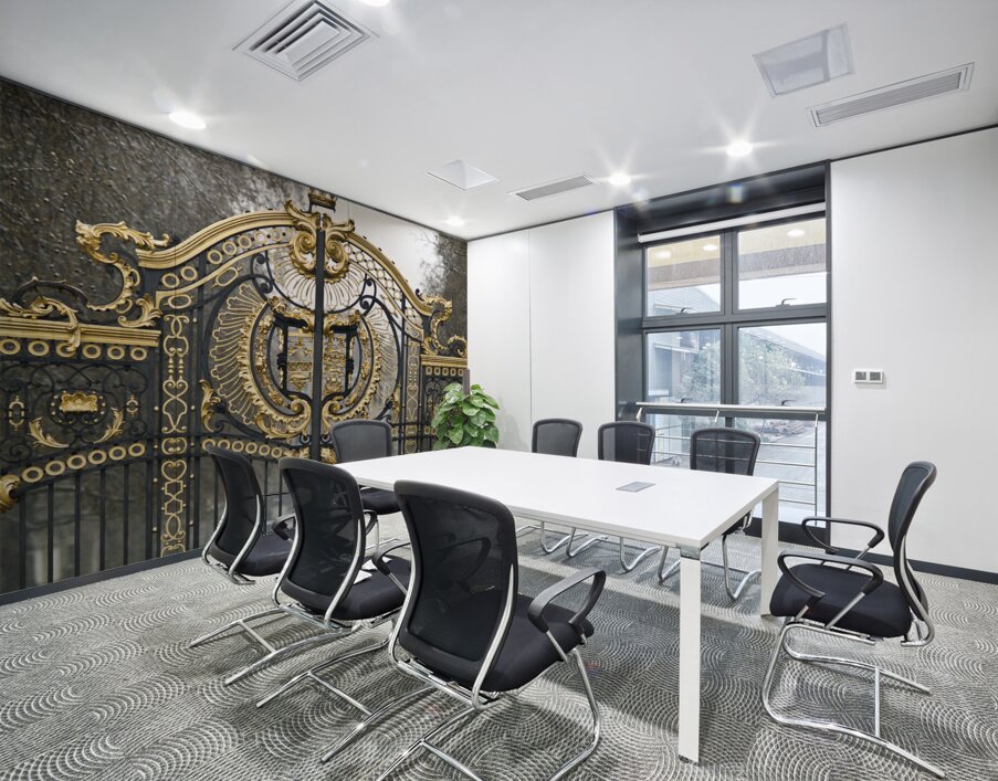 Green park gate Wall Printing