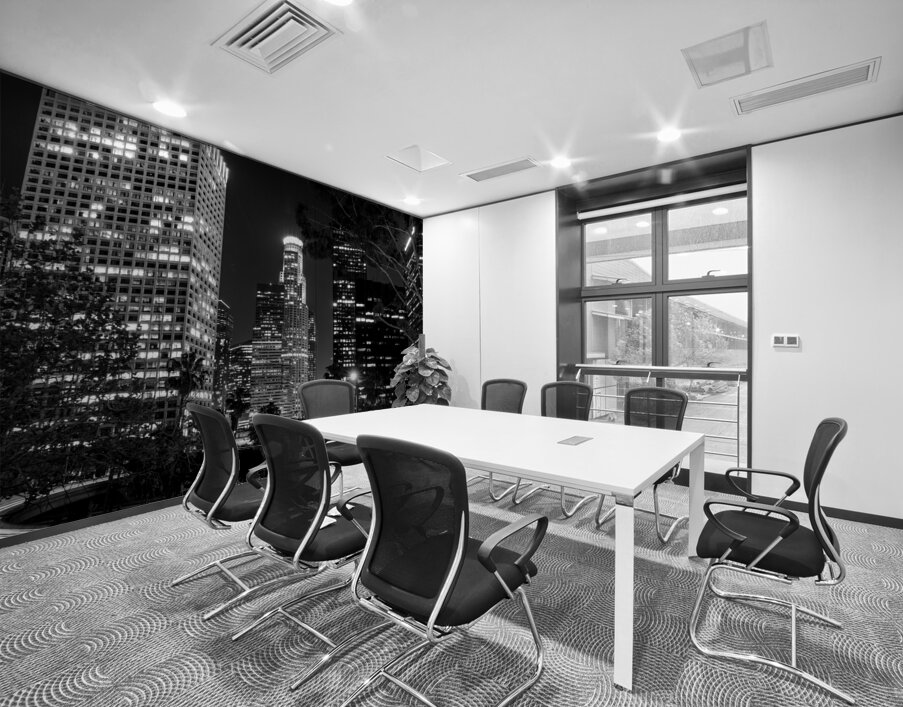 downtown LA at night  square 2157 Downtown 13k.jp Wall Printing