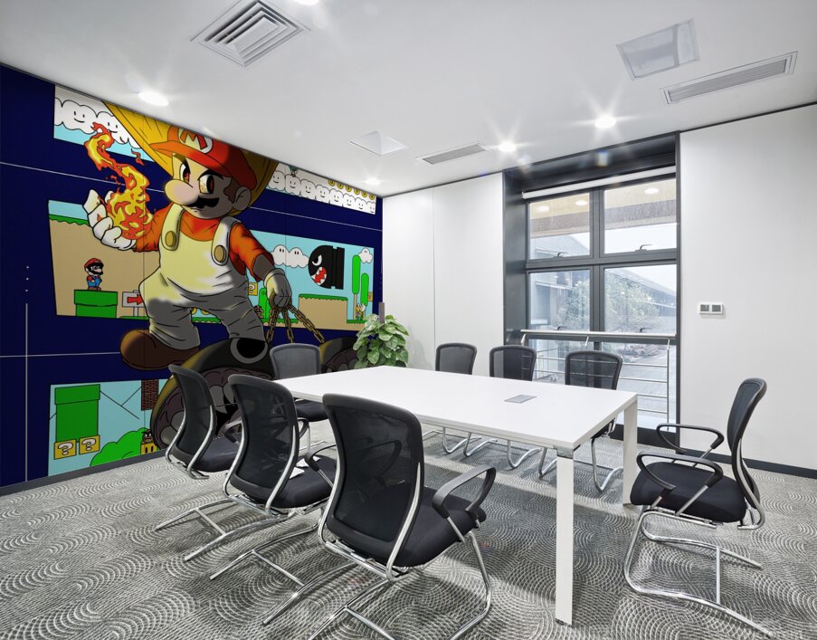 Super Mario Wall Printing