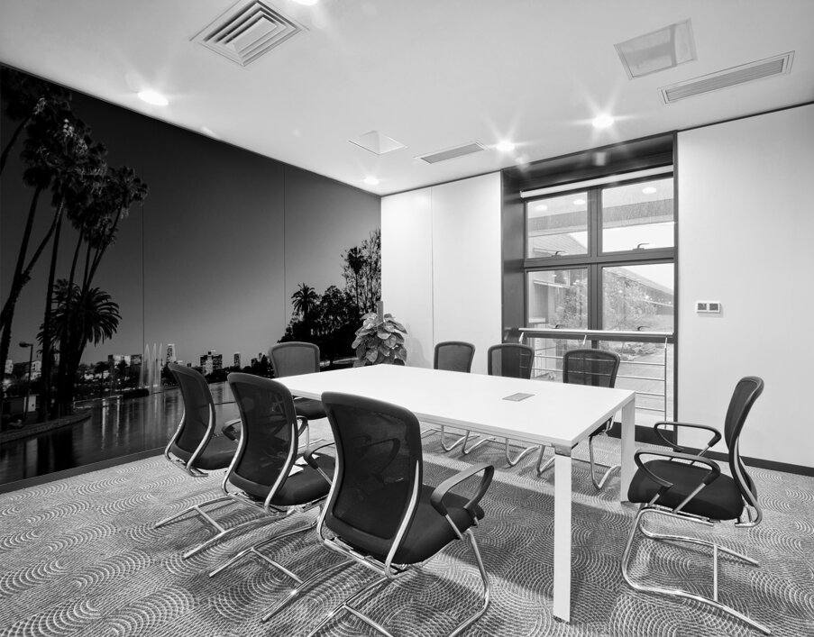 los angeles skyline echo park glendale blvd  hori Wall Printing