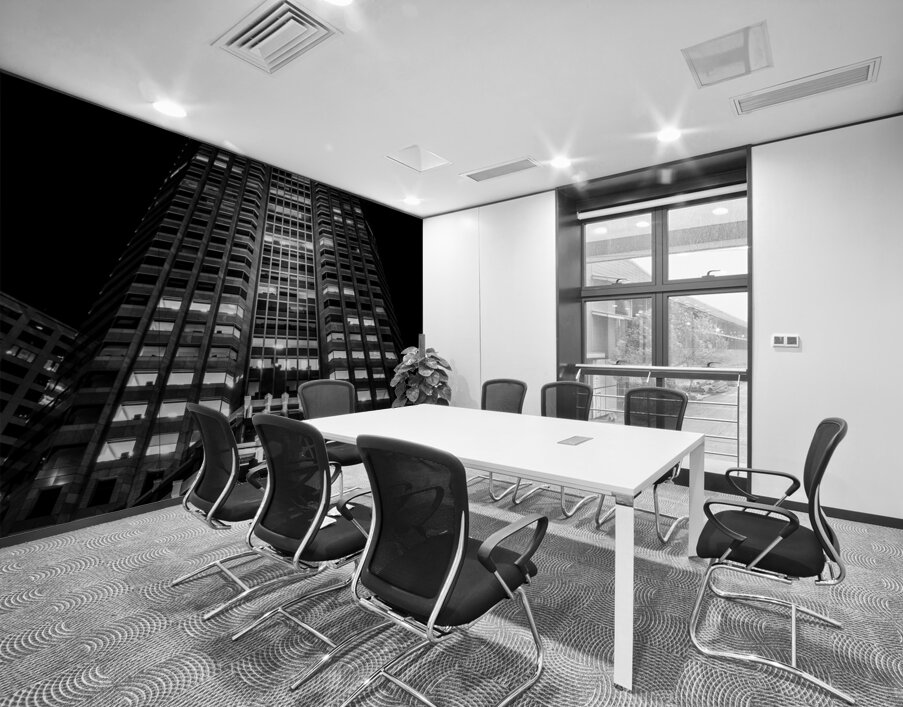 PWC building at night  horizontal 2150 Cooper 13k Wall Printing