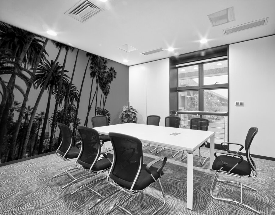 tall palm trees echo park  vertical 2182 Montrose Wall Printing