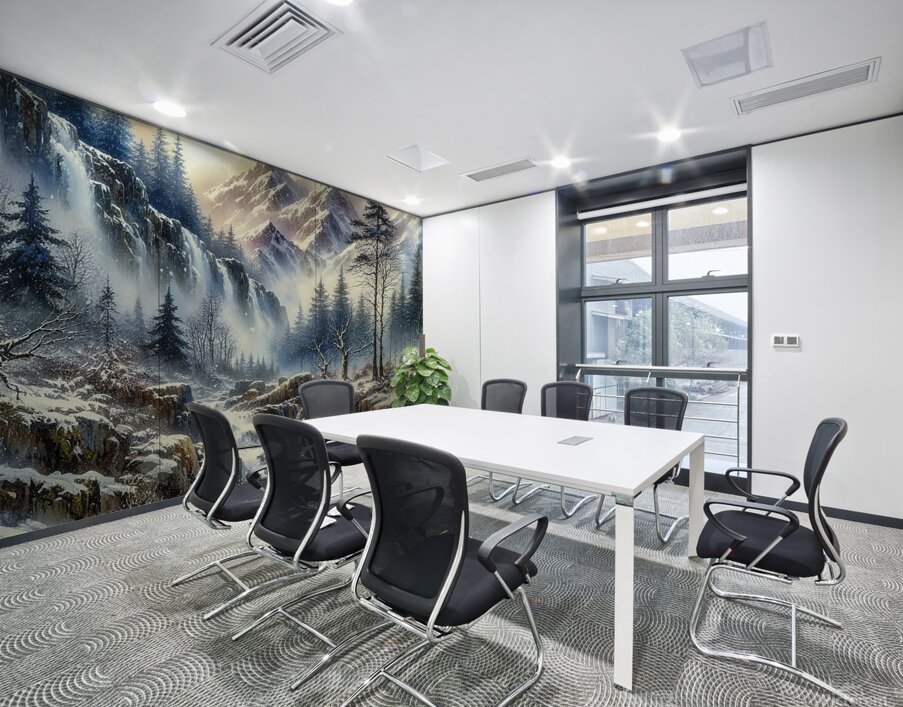 mountainous waterfall Wall Printing