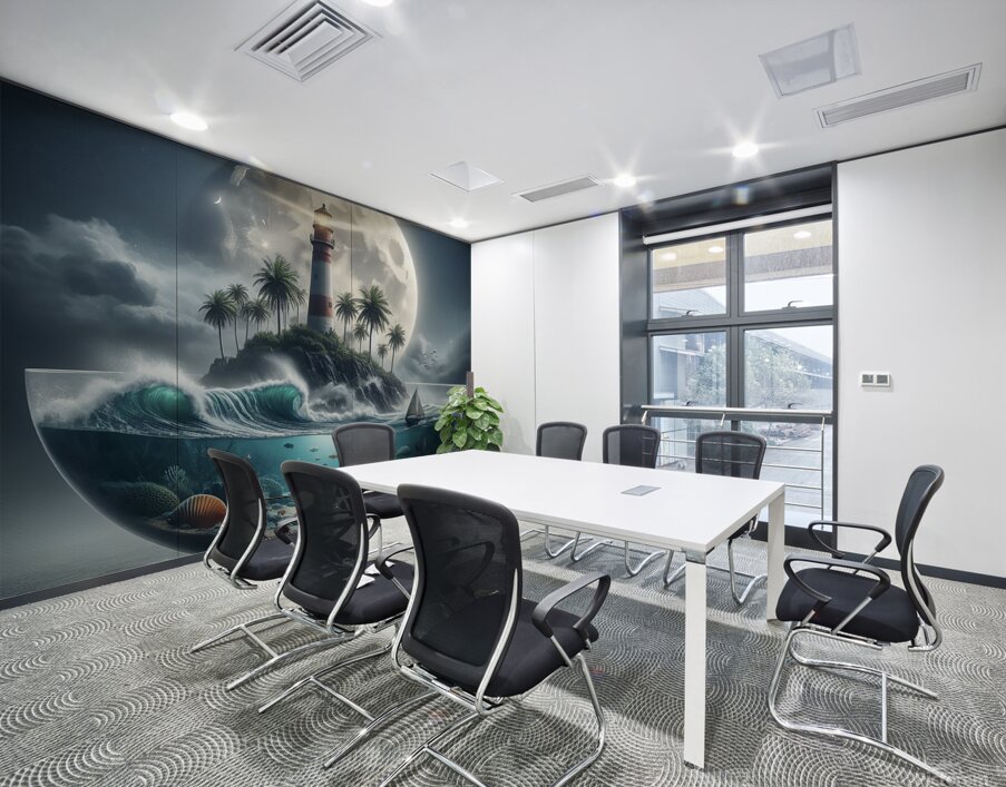 lighthouse ocean underwater palms Wall Printing