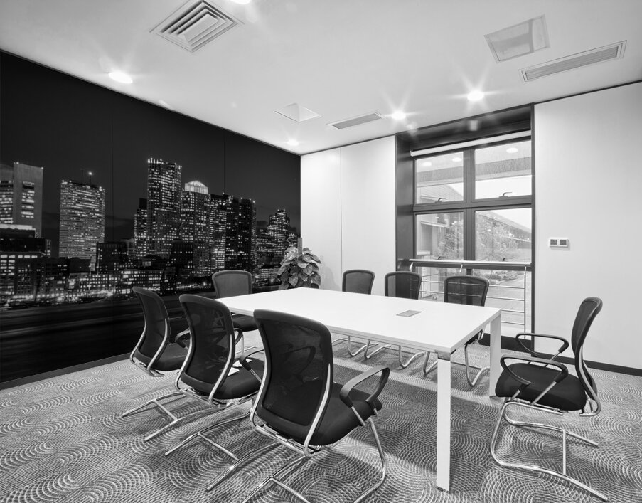 boston skyline night  horizontal 1249 Boston 13k. Wall Printing