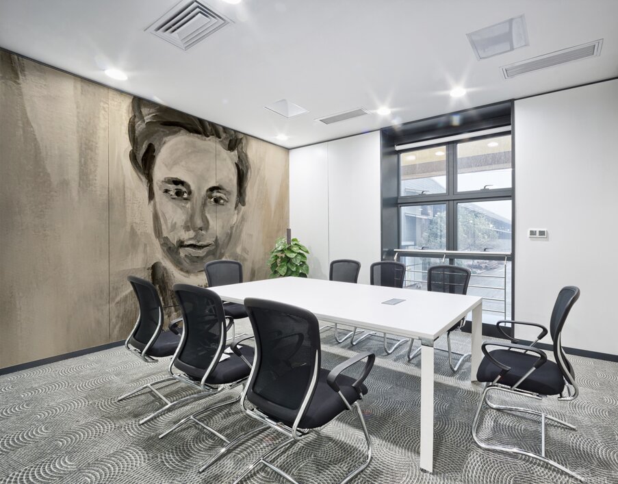 Him - 70x50cm acrylic painting on canvas by Lana Evanova Wall Printing