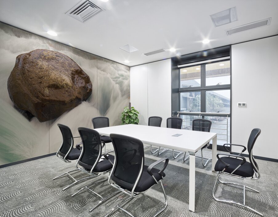 Sunwapta Falls Boulder Wall Printing