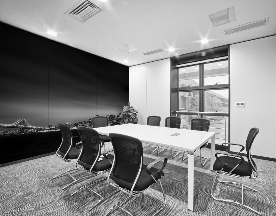 blanket fog above downtown san francisco  vertica Wall Printing