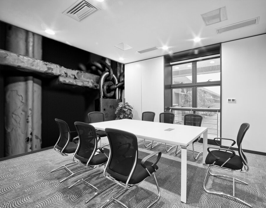 chain lock cell door alcatraz  square 2832 Locked Wall Printing