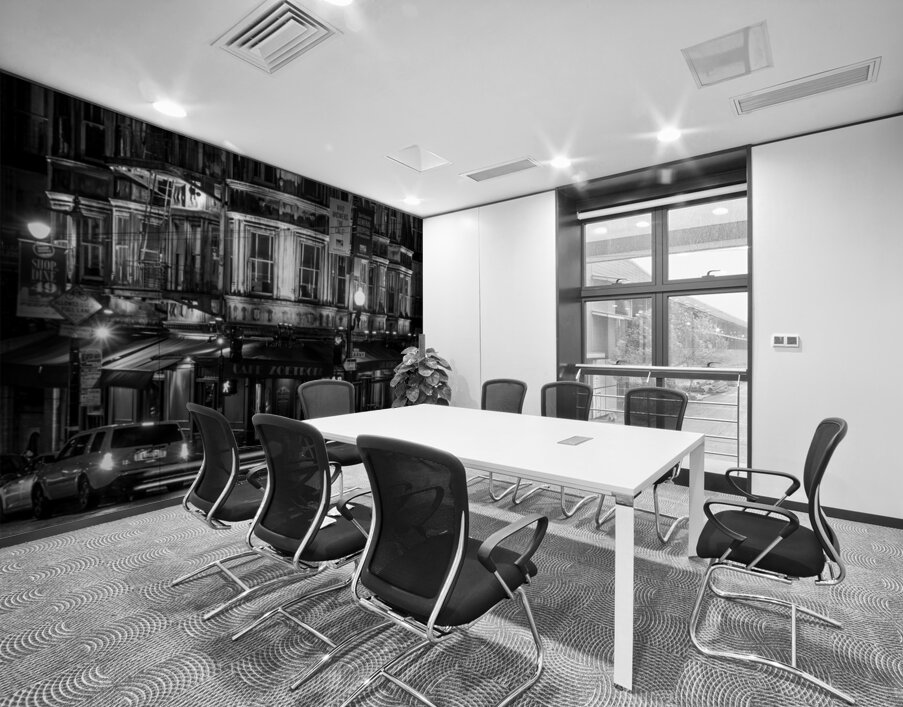 cafe zoetrope columbus drive kearny night  panora Wall Printing