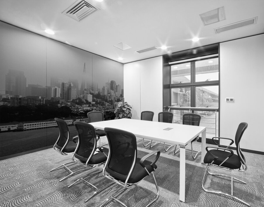 downtown san francisco under fog  panoramic 2836 Wall Printing