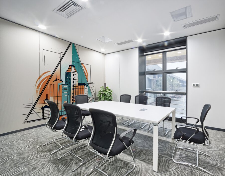 architecture building construction modern futuris Wall Printing