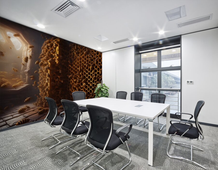 bees honey hymenoptera nature wings insect entomo Wall Printing