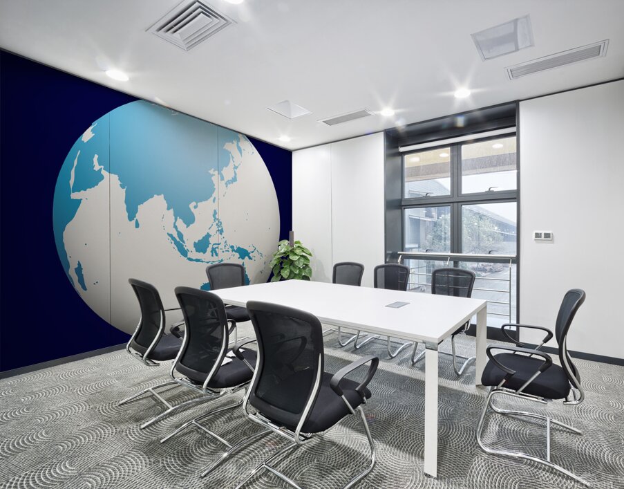 earth blue planet globe planet world space univer Wall Printing