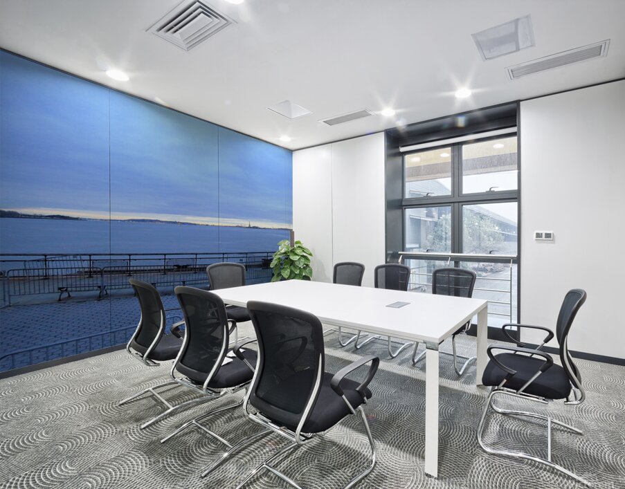 Evening in NY The Harbor stitch Wall Printing