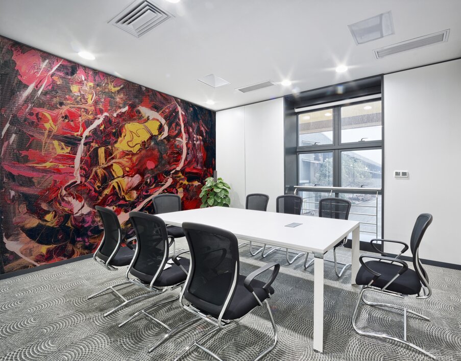 The Bullseye Wall Printing