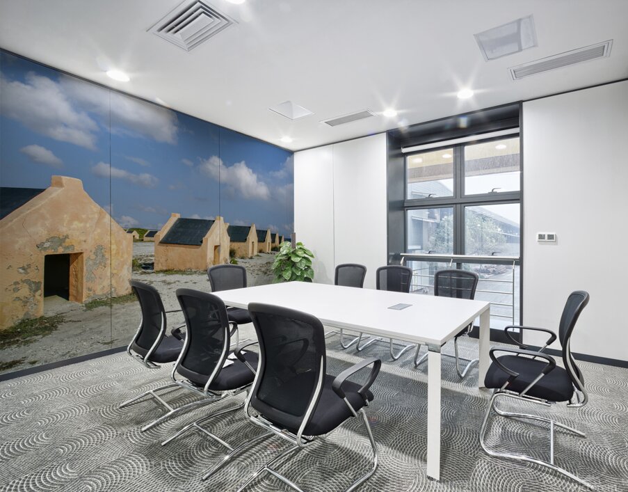 Historical slave houses on Bonaire Wall Printing