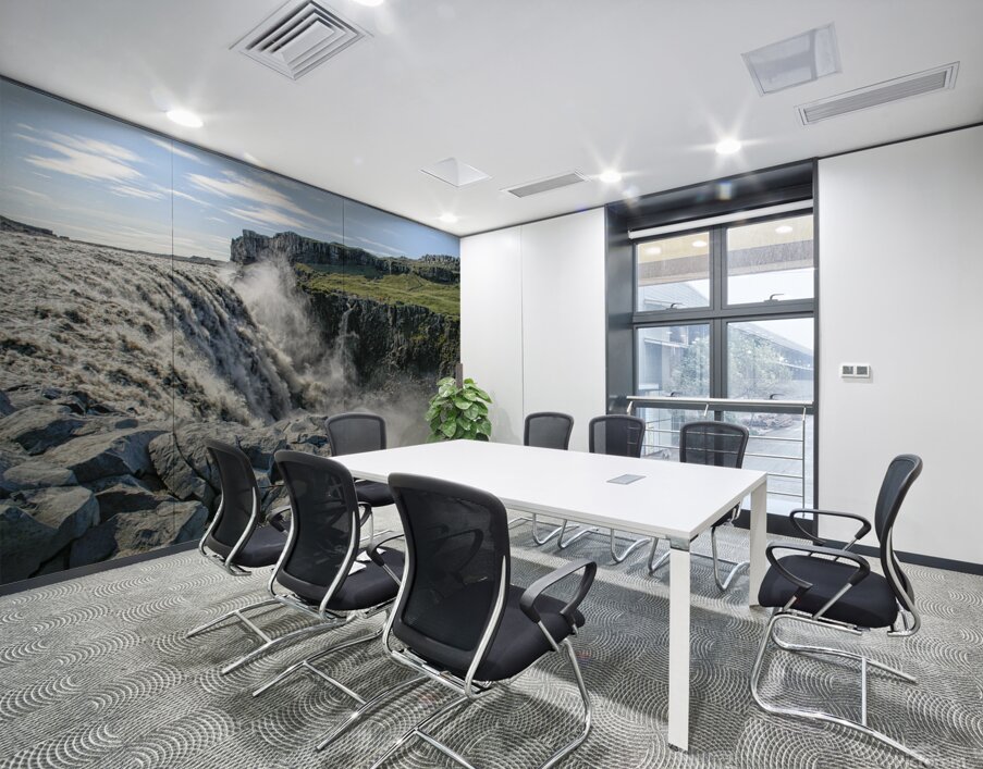 Gullfoss waterfall with lots of spraying Wall Printing