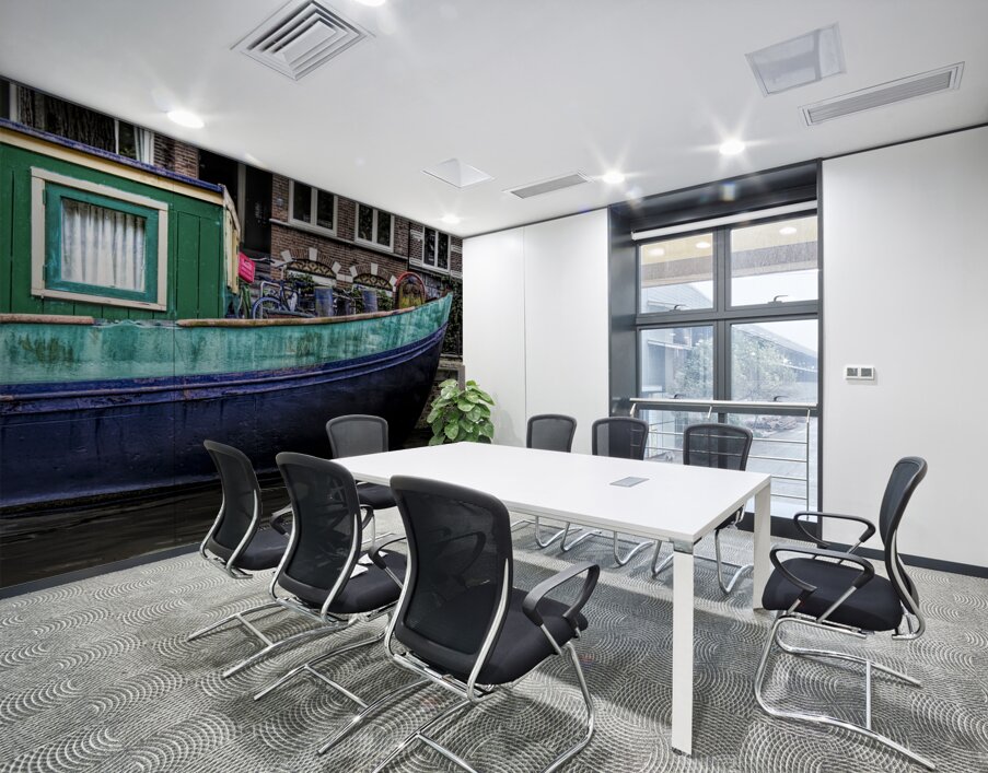 Amsterdam Canal Boat Wall Printing