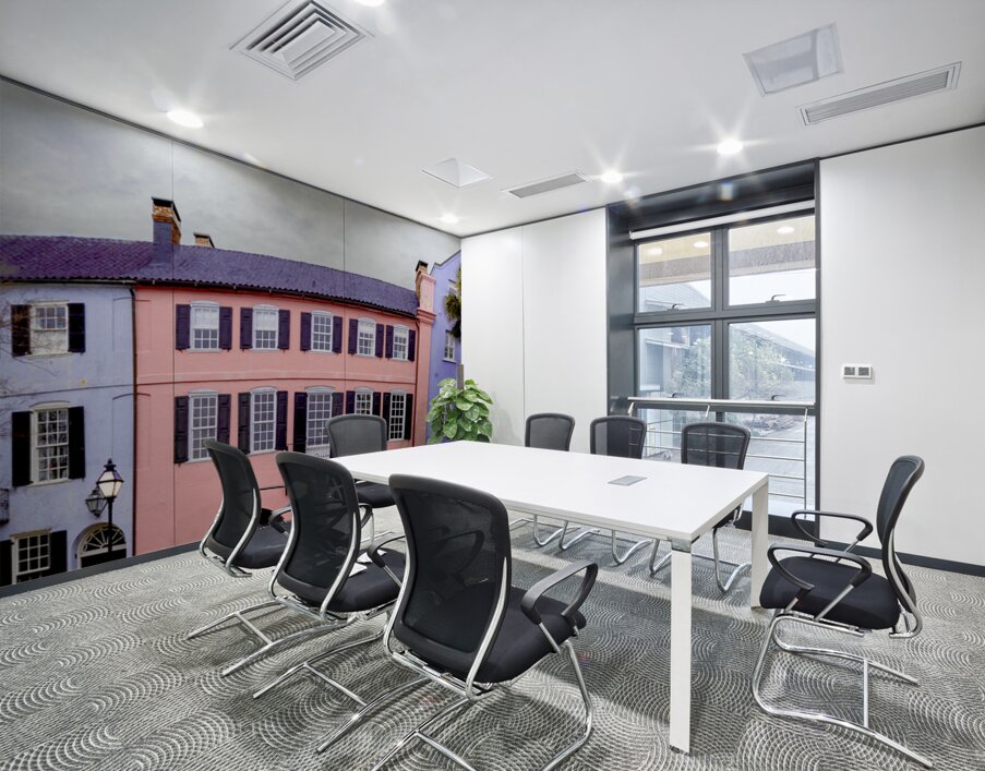 Charleston Rainbow Row Wall Printing