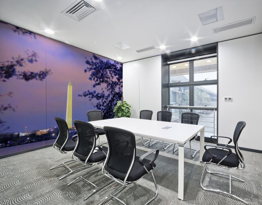 Early Morning at the Reflectimg Pool Washington M Wall Printing