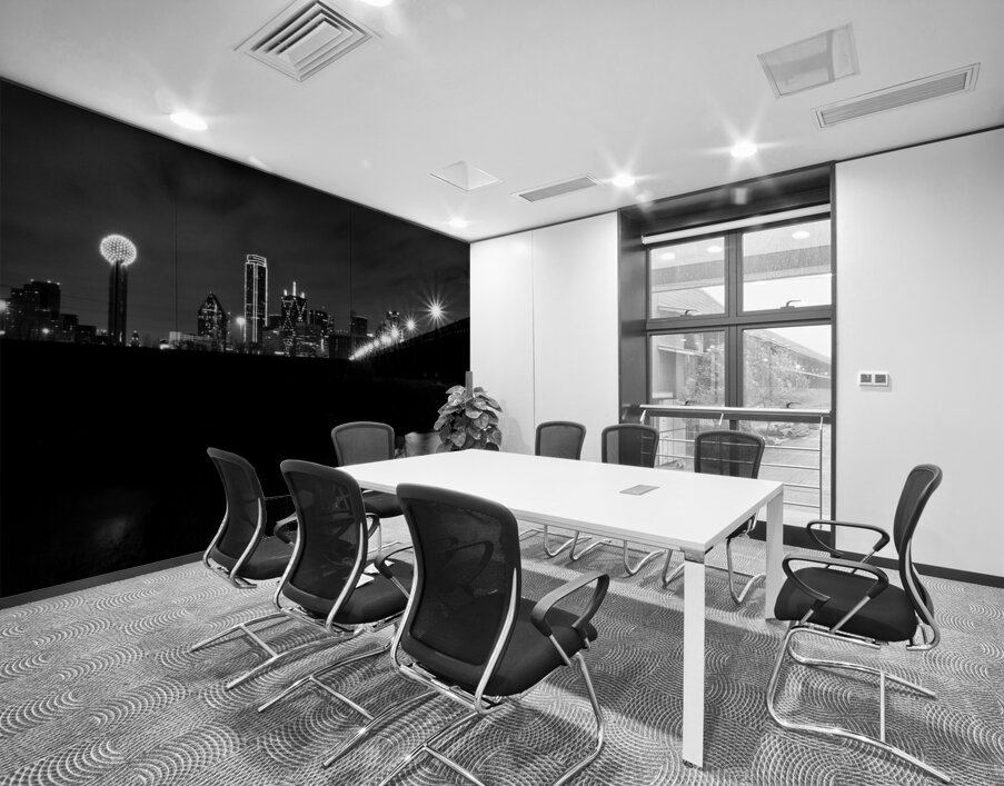 dallas skyline from trinity riverbed  horizontal Wall Printing