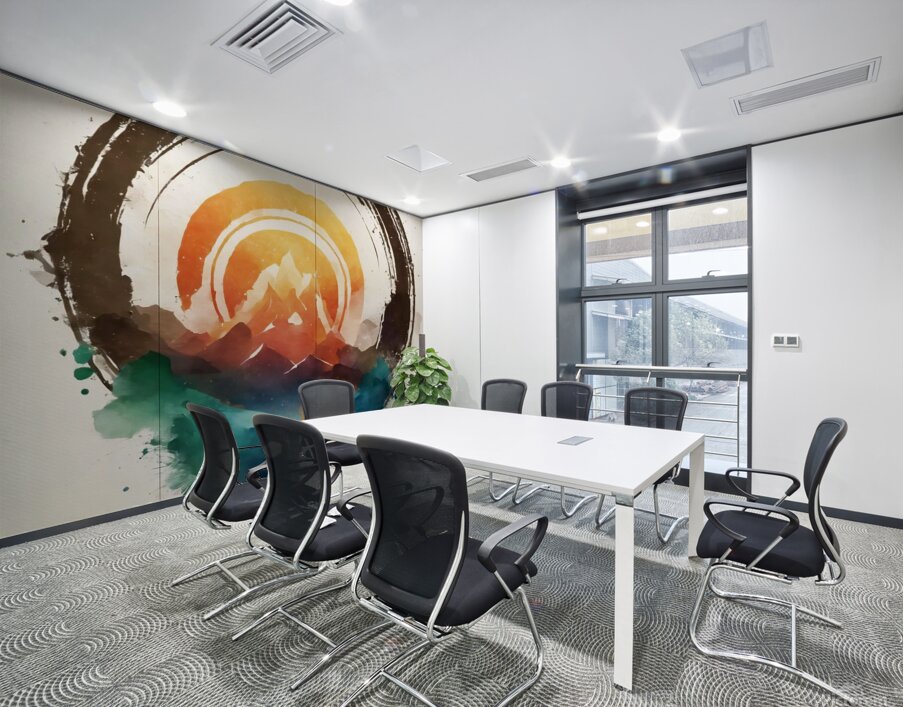 nature watercolor mountain camping outdoors fores Wall Printing