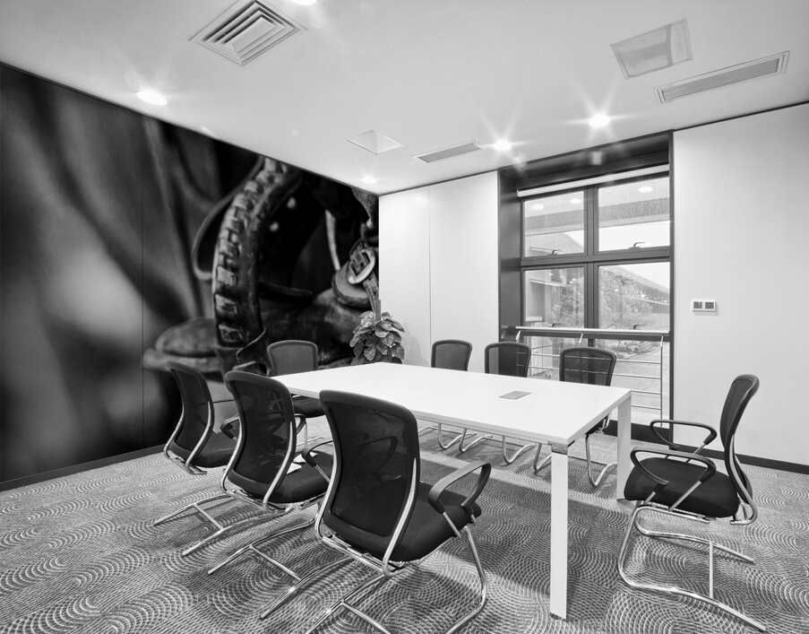 texas cowboy boot in stirrup  panoramic 818 Stirr Wall Printing