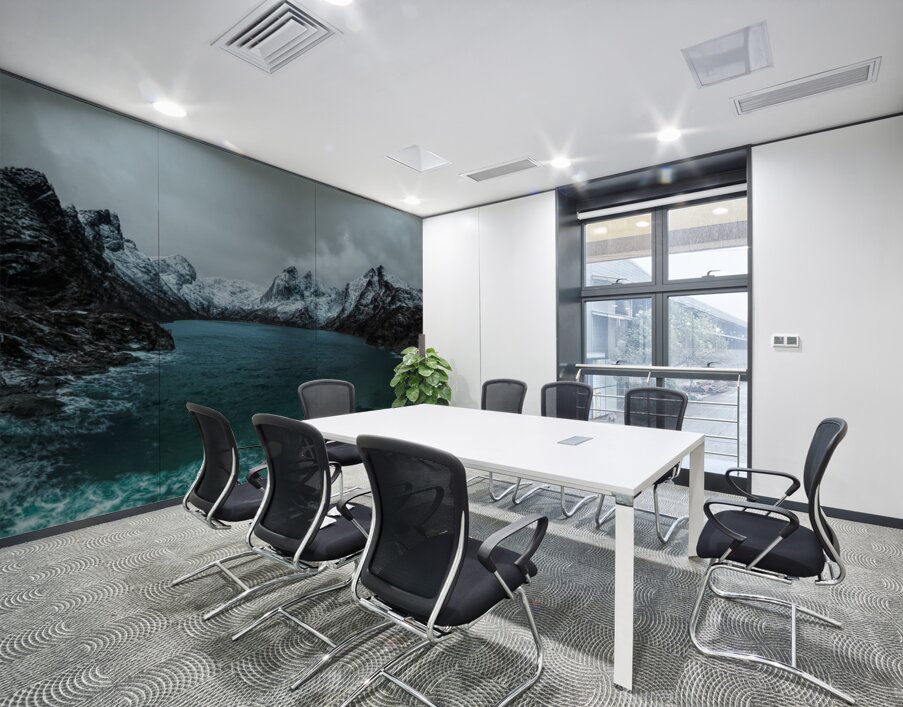 Lofoten Road Fjord Panorama Wall Printing