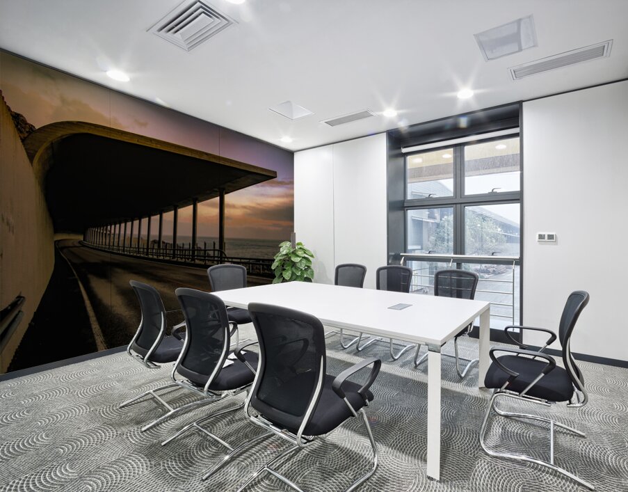 Reine Akkarvikodden Rasteplass Tunnel Wall Printing