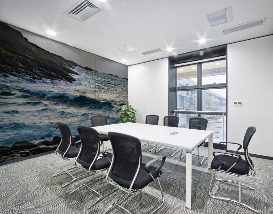 Lofoten Rocky Coastline and Storm Waves Wall Printing