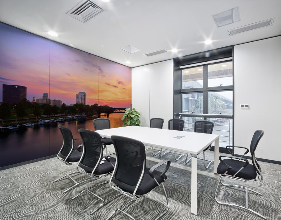 Augusta GA and the Savannah River at Sunset SA104 1708697021.1381 Wall Printing