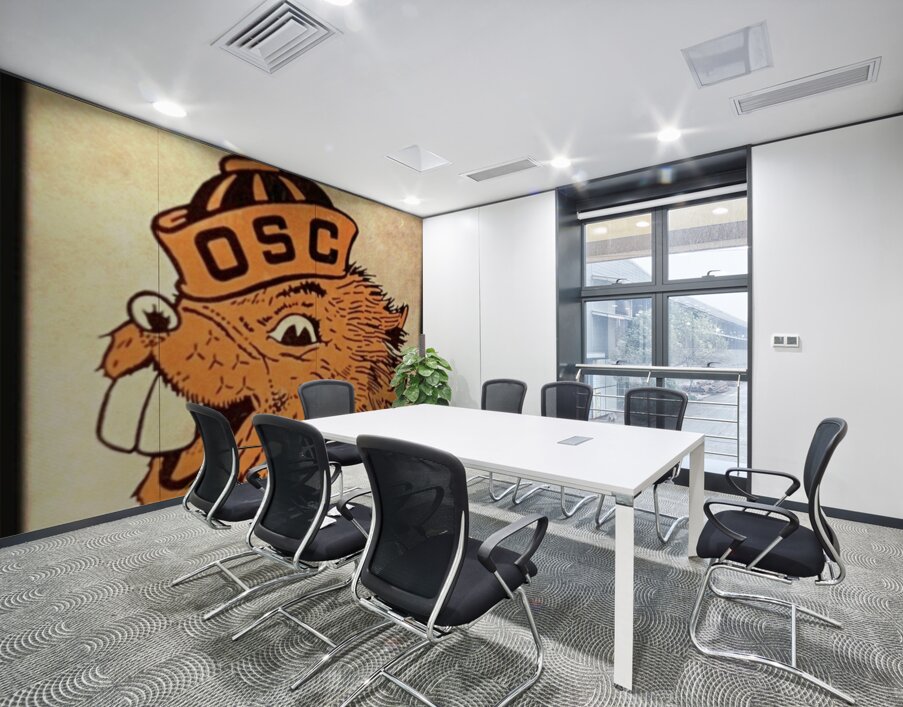 1950s oregon state college beaver viewfinder Wall Printing