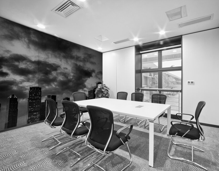 downtown houston texas skyline  square 3273 Dusk Wall Printing