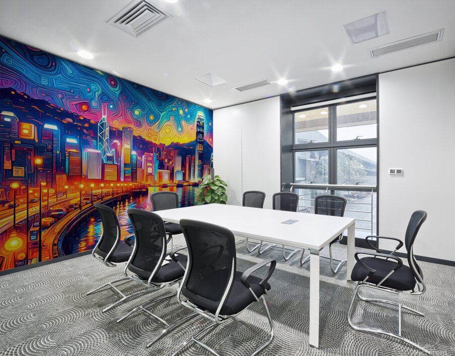 Hong Kong Harbor Wall Printing