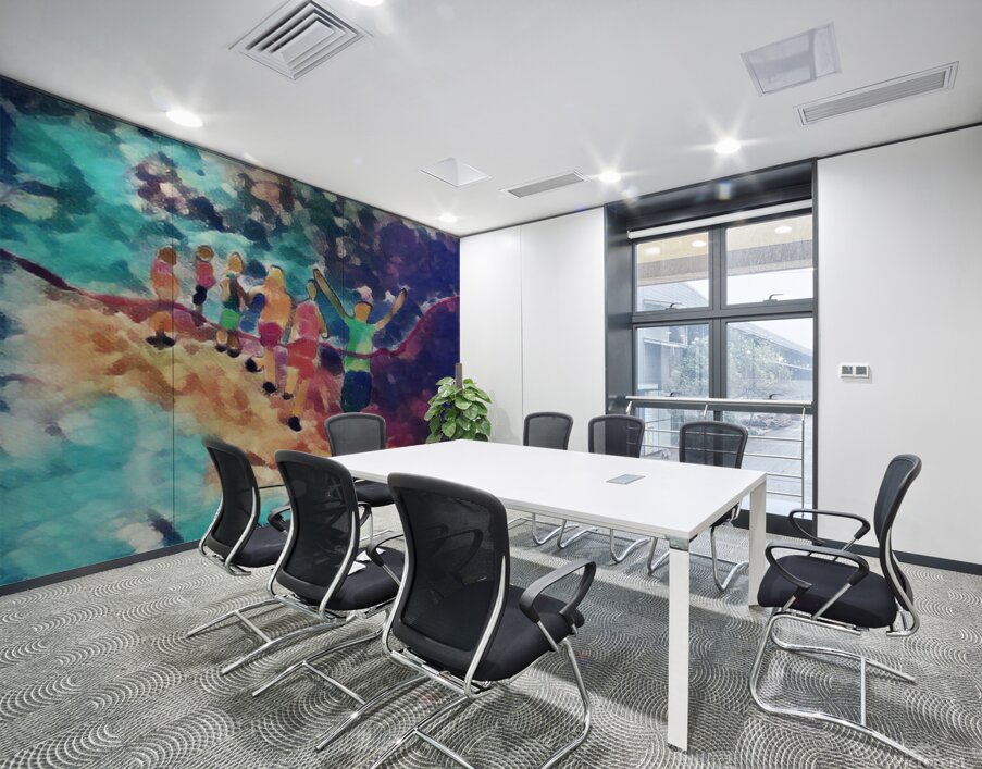 Running fluid Wall Printing