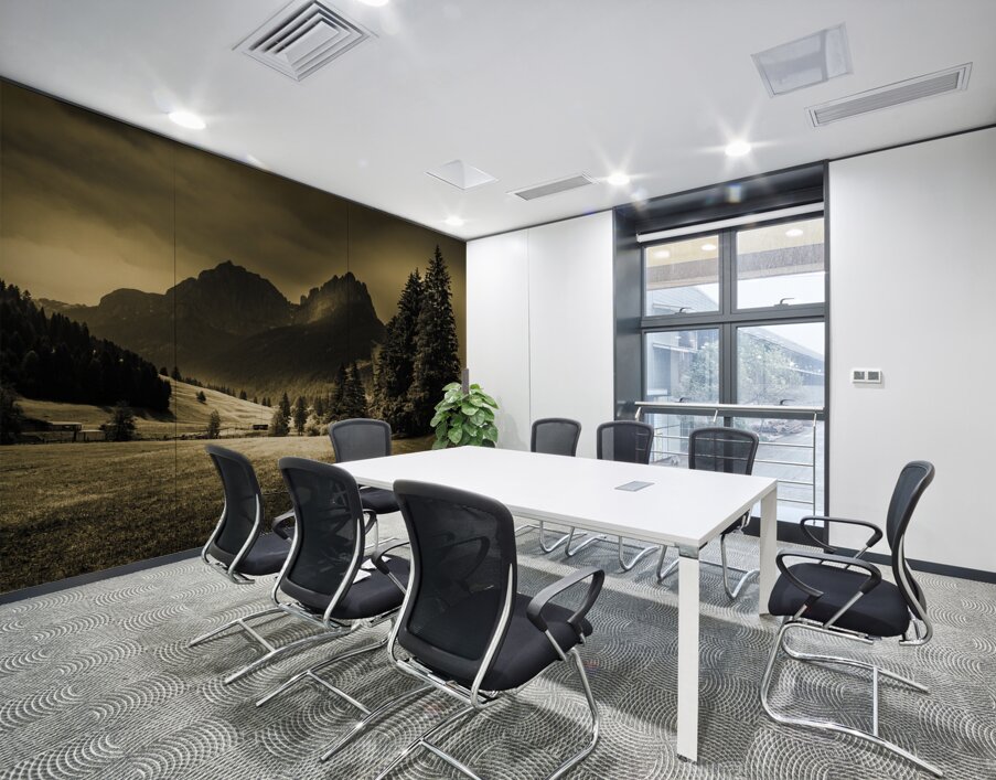 Val di Gardena  Dolomiti Silhouette Wall Printing