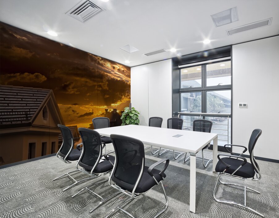 Sesto Sexten Sunset Sunbeams Wall Printing