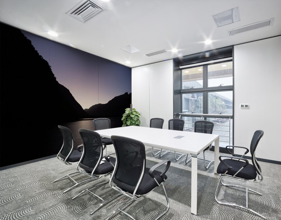 purple mountain sunset Wall Printing