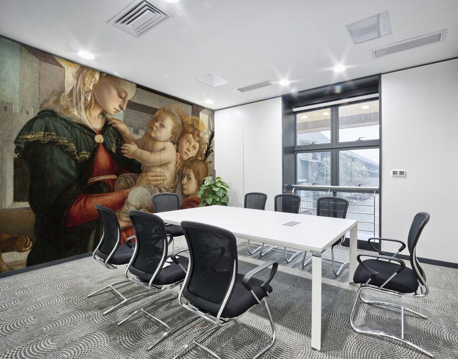 Sandro Botticelli 1445 1510  Madonna and Child with Angels 1470 Wall Printing