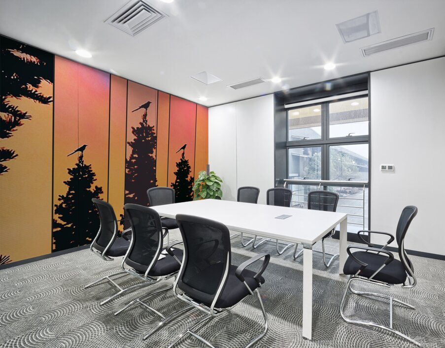 Retro Birds Wall Printing