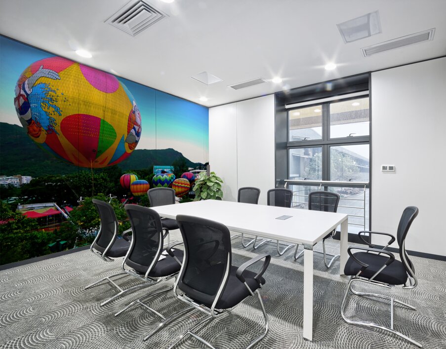 Hong Kong-AT -  Colorful Balloon Ready to Fly 2 Wall Printing