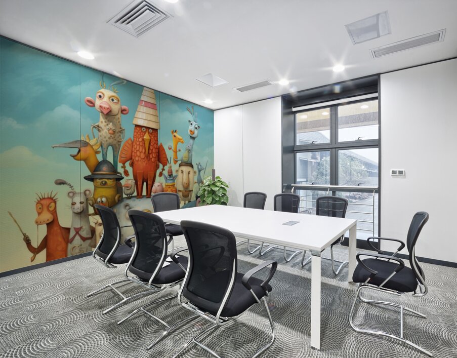 QAN 1036 – Whacky Animal Family Wall Printing