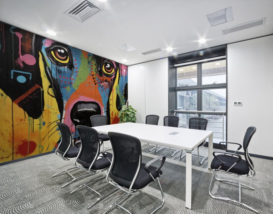 QAN 1086 – Hound Dog Wall Printing