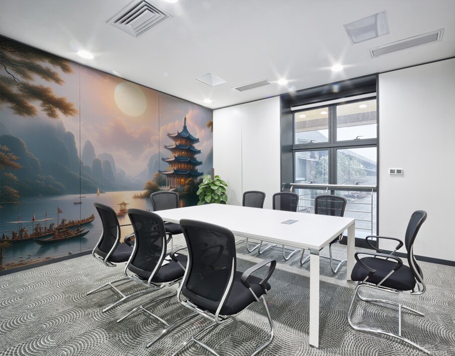 Enchanted Evening at the Mystic Pagoda Wall Printing