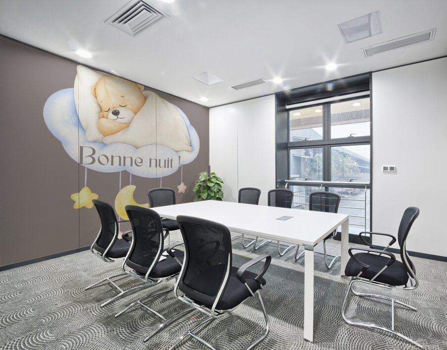 Good night baby bear  1 Wall Printing