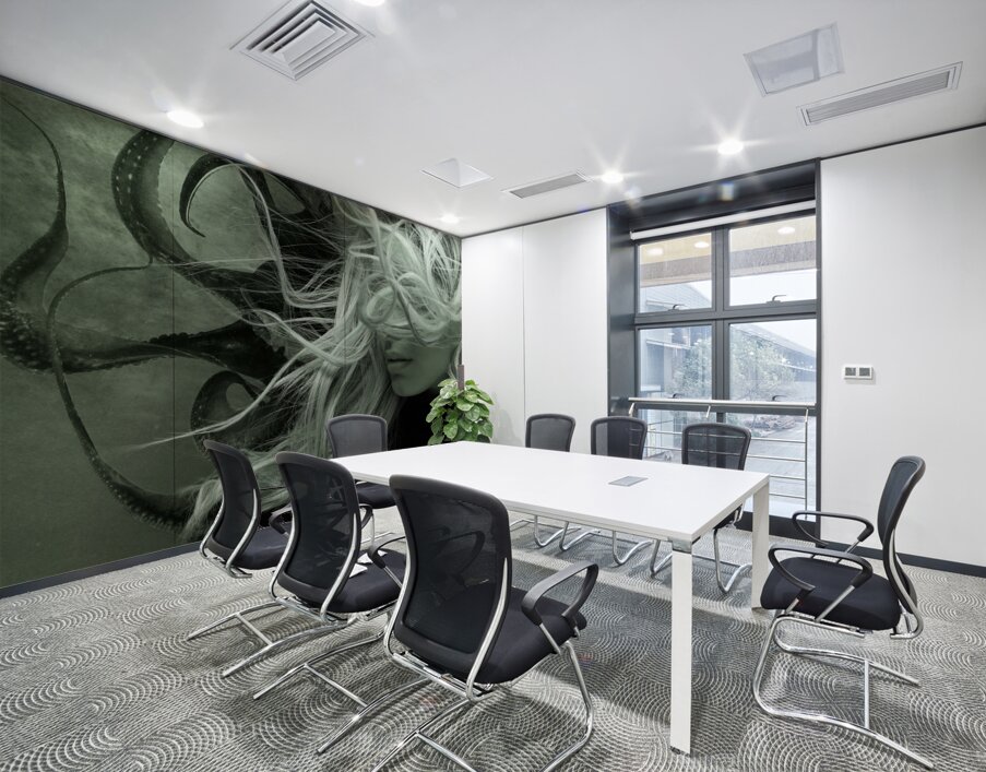 QGF 003 – double exposure octopus Wall Printing