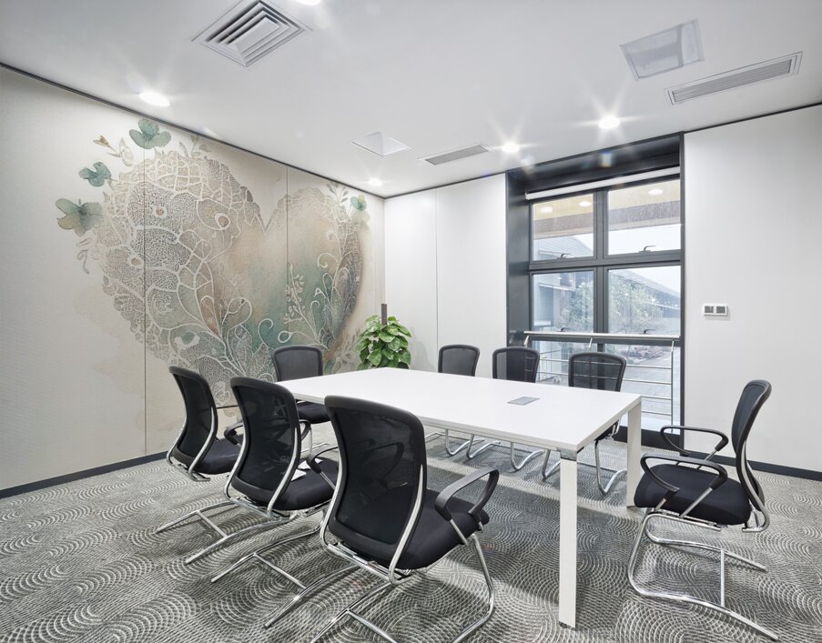 QLR 0024 – Lace Soft Green Clover Watercolor He Wall Printing